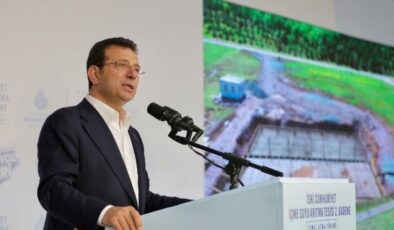 İBB Başkanı Ekrem İmamoğlu temel atma töreninde konuştu: ‘Kanal İstanbul’u kapıdan içeri sokmayın’